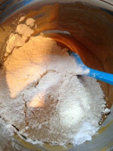 Flour and bicarb in