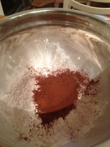 Icing sugar & cocoa